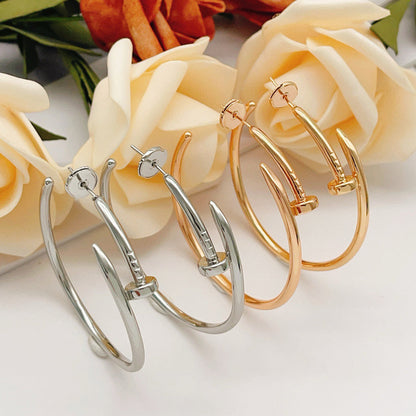 [AURORA]JUSTE NO DIAMOND LARGE EARRINGS