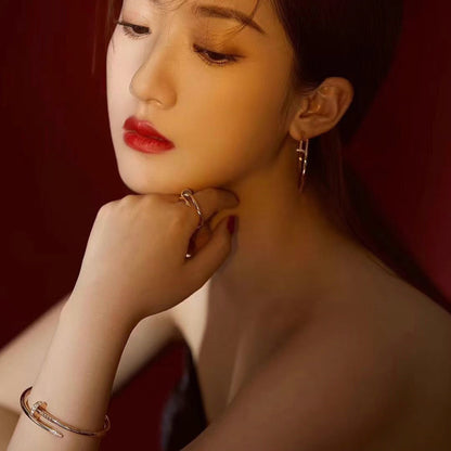 [AURORA]JUSTE NO DIAMOND LARGE EARRINGS
