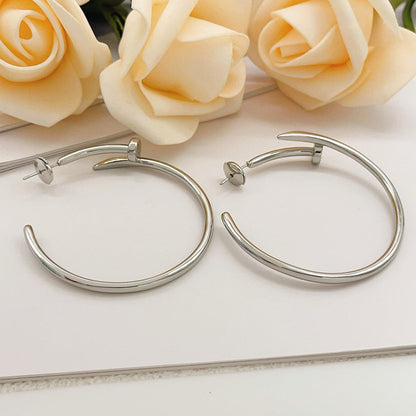 [AURORA]JUSTE NO DIAMOND LARGE EARRINGS