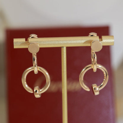 [AURORA]JUSTE NO DIAMOND DOUBLE EARRINGS
