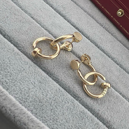 [AURORA]JUSTE NO DIAMOND DOUBLE EARRINGS