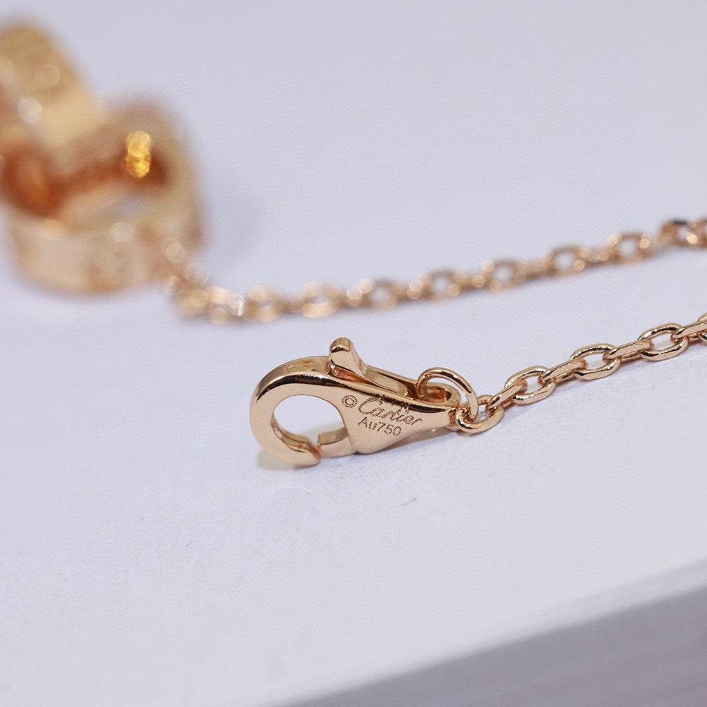 [AURORA]LOVE DOUBLE RING NECKLACE