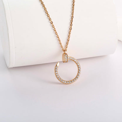 [AURORA]JUSTE NECKLACE FULL DIAMOND