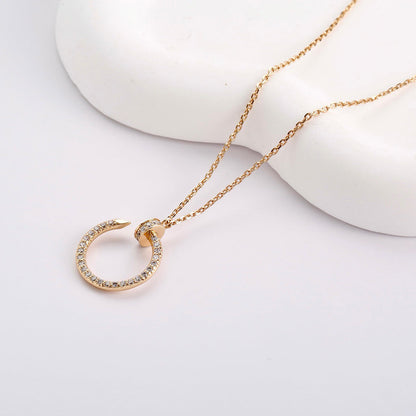 [AURORA]JUSTE NECKLACE FULL DIAMOND