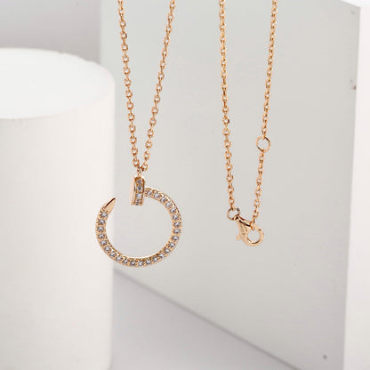 [AURORA]JUSTE NECKLACE FULL DIAMOND