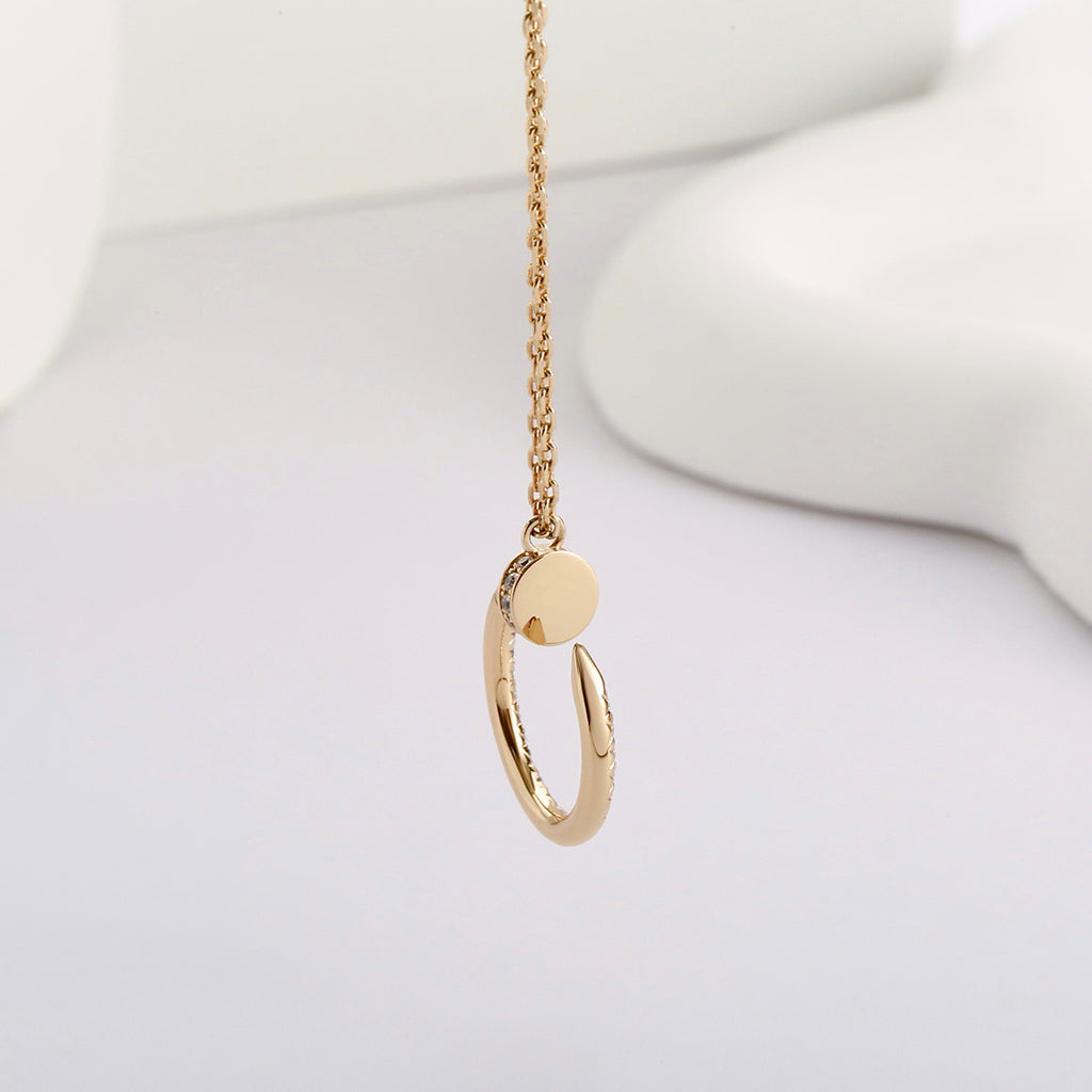 [AURORA]JUSTE NECKLACE FULL DIAMOND