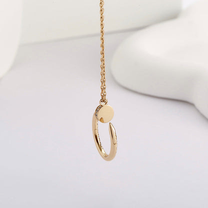[AURORA]JUSTE NECKLACE FULL DIAMOND