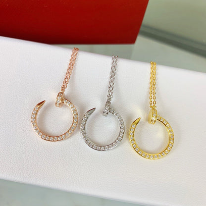 [AURORA]JUSTE NECKLACE FULL DIAMOND