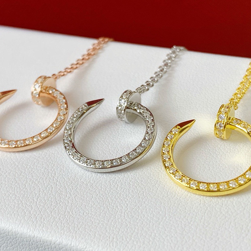 [AURORA]JUSTE NECKLACE FULL DIAMOND