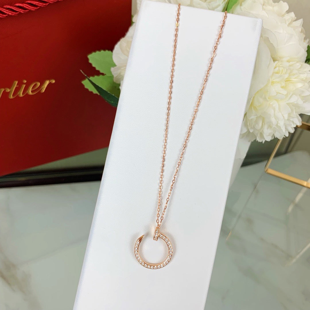 [AURORA]JUSTE NECKLACE FULL DIAMOND