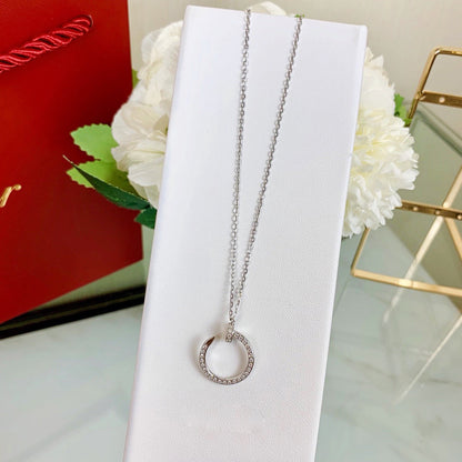 [AURORA]JUSTE NECKLACE FULL DIAMOND