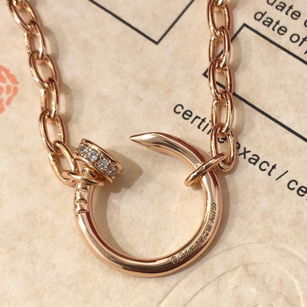 [AURORA]JUSTE NECKLACE FULL DIAMONDS