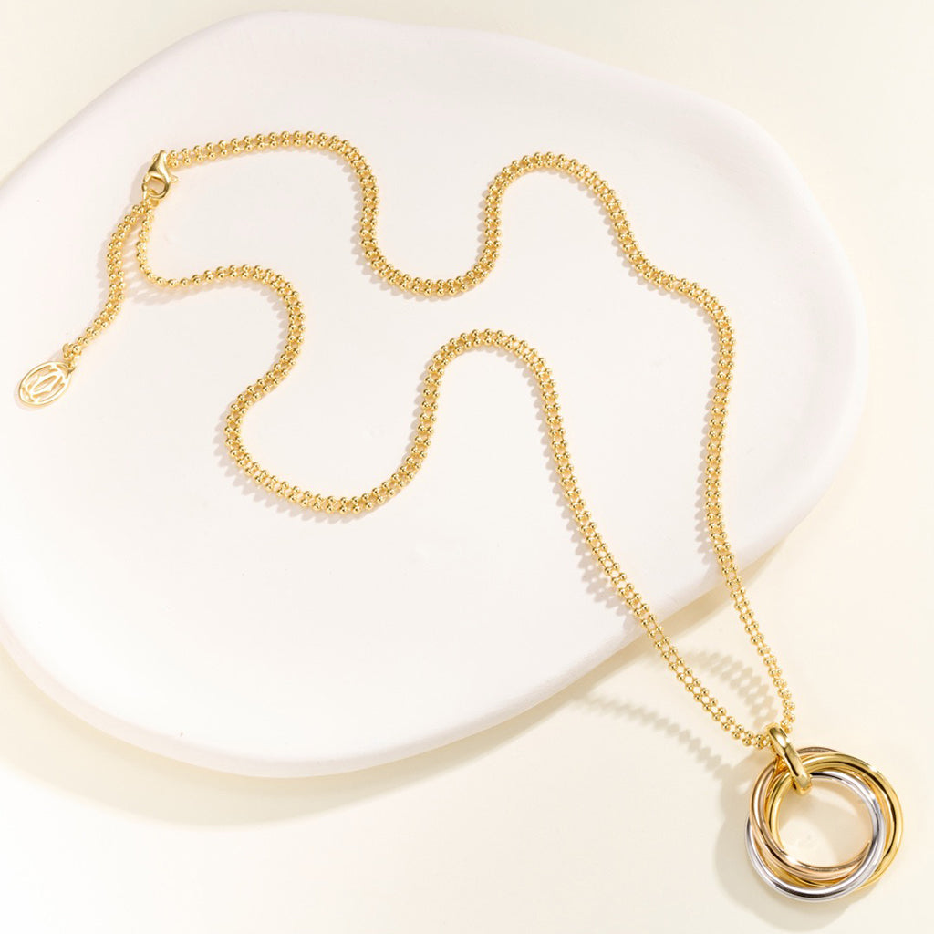 [AURORA]TRINITY LARGE NECKLACE