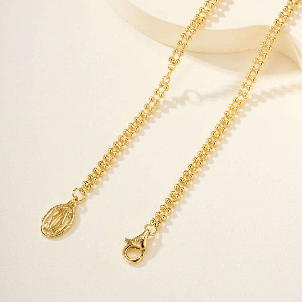 [AURORA]TRINITY LARGE FULL DIAMOND  NECKLACE