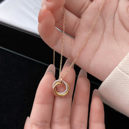 [AURORA]TRINITY SMALL NECKLACE