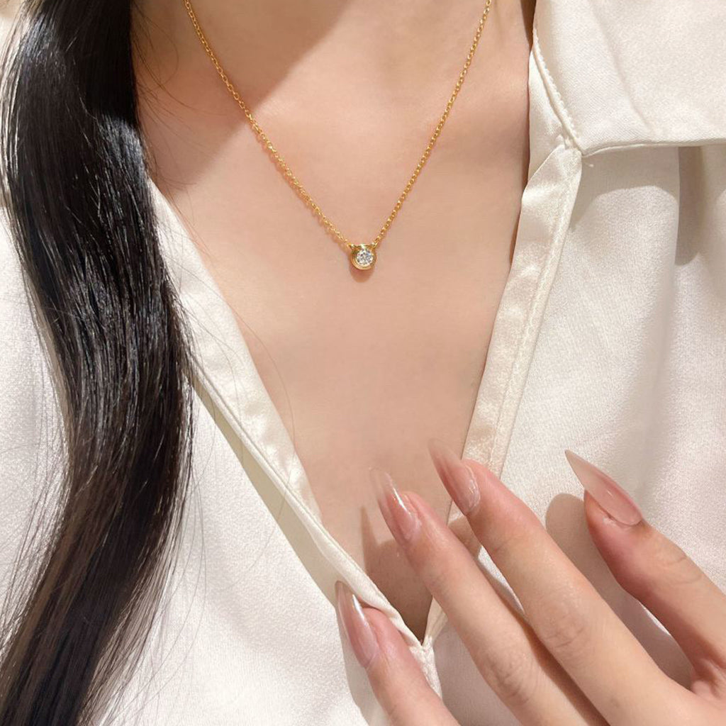 [AURORA]DAMOUR DIAMOND NECKLACE
