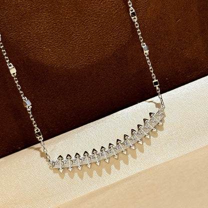 [AURORA]CLASH  SMALL FULL DIAMOND NECKLACE