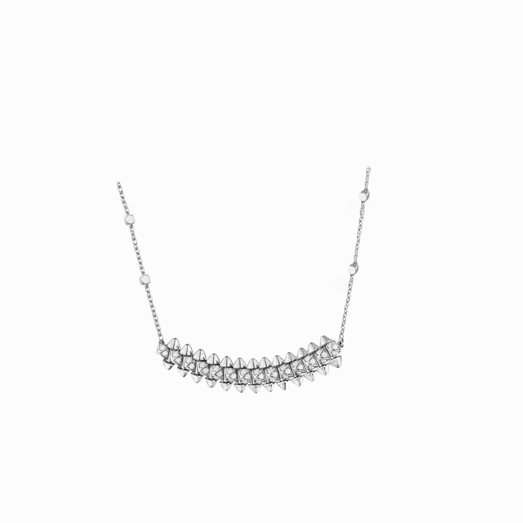 [AURORA]CLASH  SMALL FULL DIAMOND NECKLACE