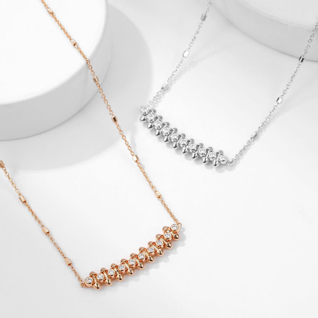 [AURORA]CLASH  MEDIUM DIAMOND NECKLACE