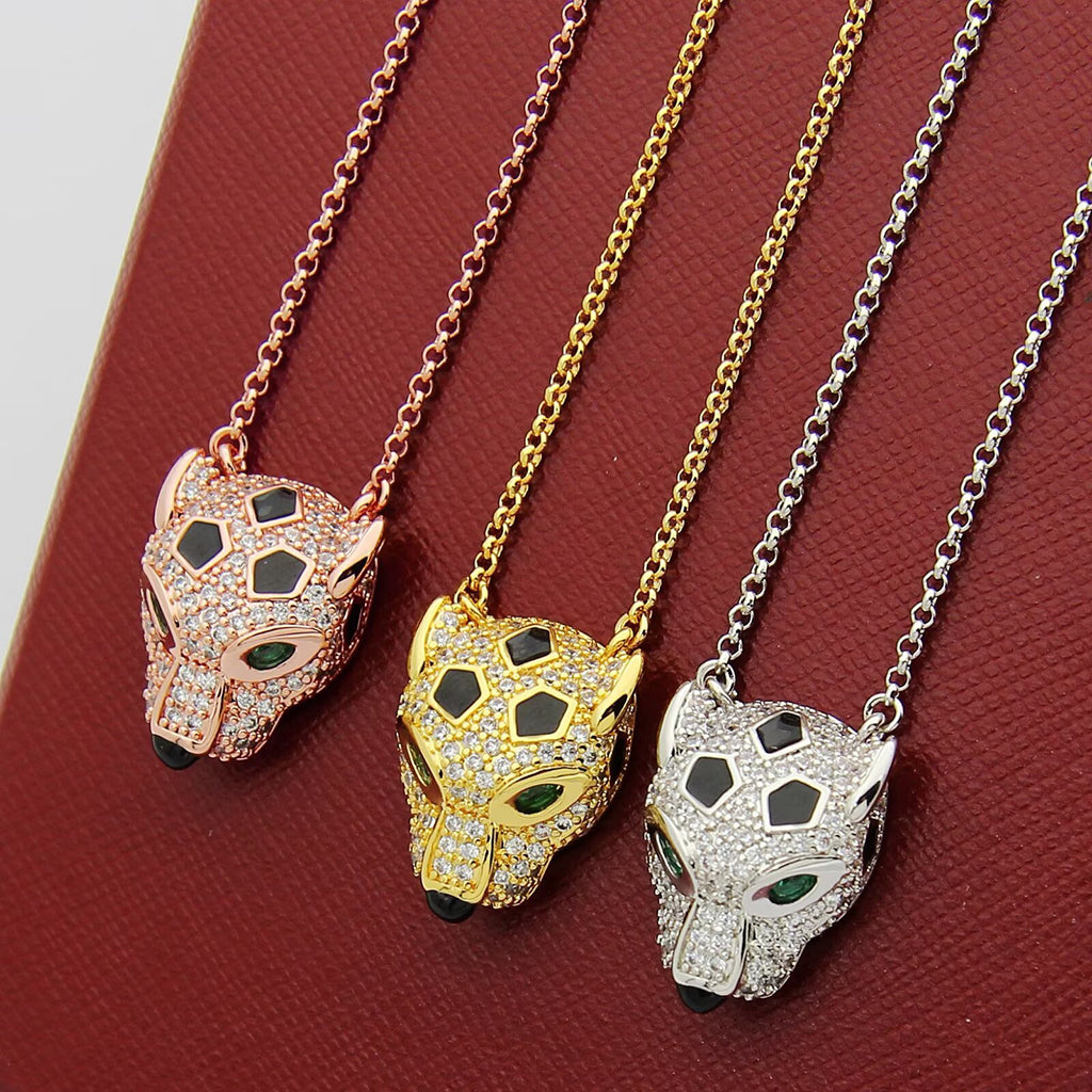 [AURORA]PANTHERE FULL DIAMOND NECKLACE