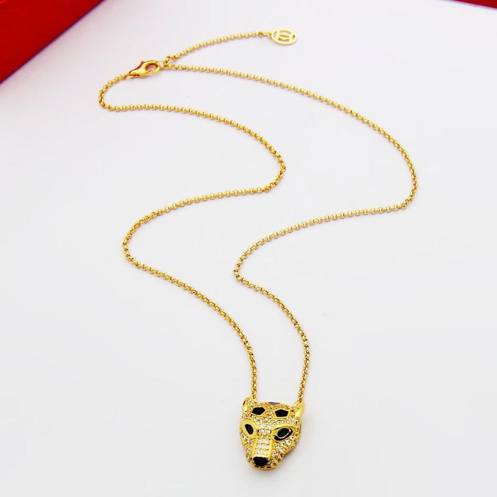 [AURORA]PANTHERE FULL DIAMOND NECKLACE
