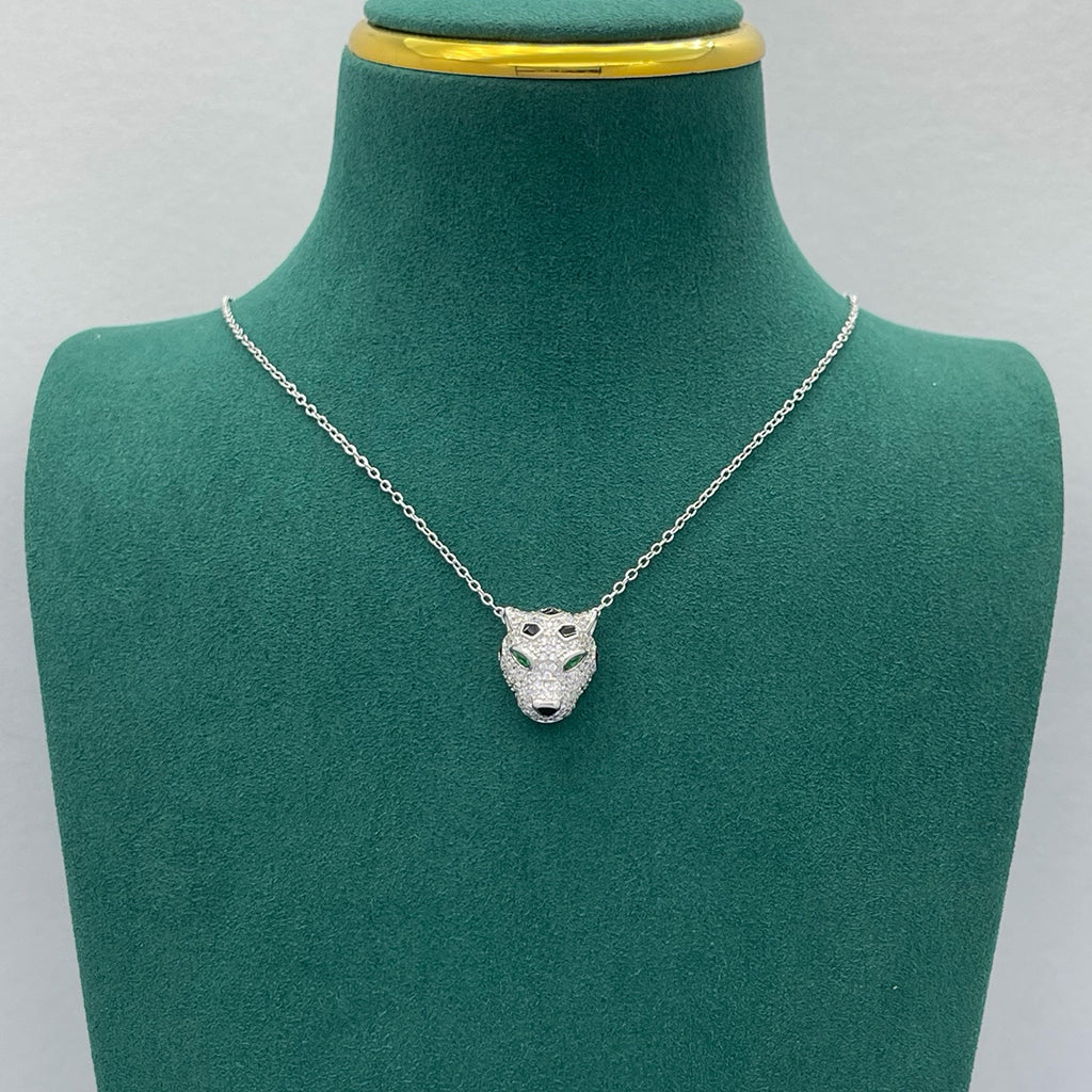 [AURORA]PANTHERE FULL DIAMOND NECKLACE