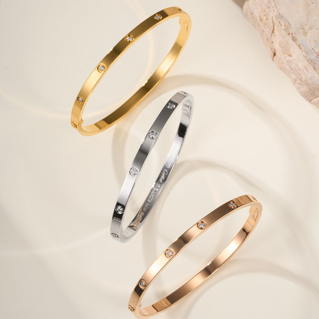 [AURORA]LOVE BRACELET 3.65MM 10 DIAMONDS