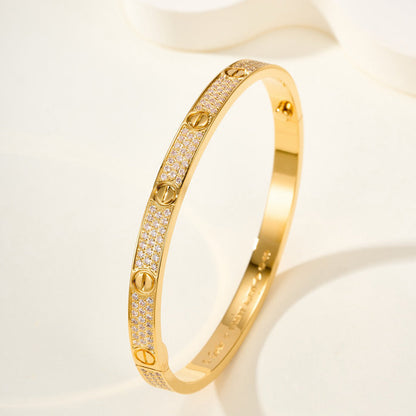 [AURORA]LOVE BRACELET 4.8MM DIAMOND-PAVED