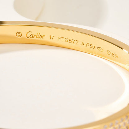 [AURORA]LOVE BRACELET 4.8MM DIAMOND-PAVED