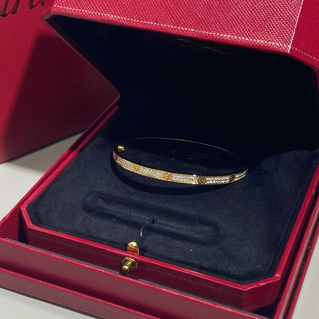 [AURORA]LOVE BRACELET 3.65MM DIAMOND-PAVED