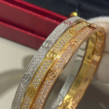 [AURORA]LOVE BRACELET 3.65MM DIAMOND-PAVED