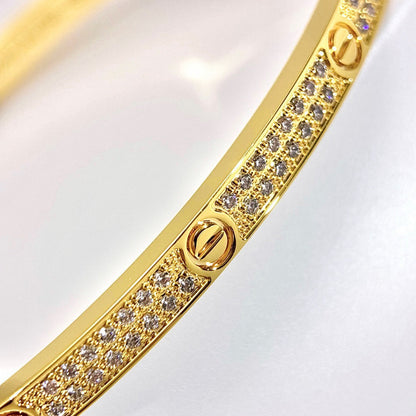 [AURORA]LOVE BRACELET 3.65MM DIAMOND-PAVED