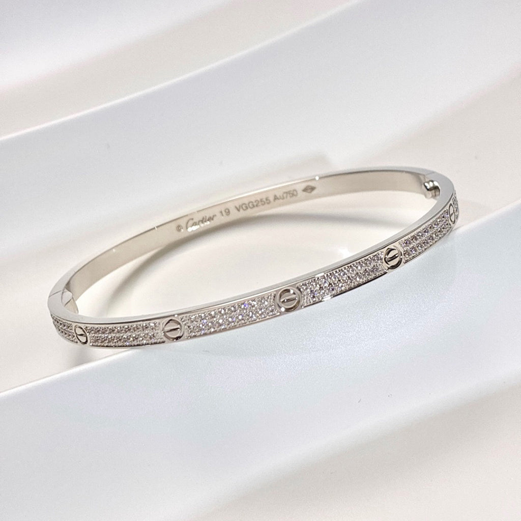 [AURORA]LOVE BRACELET 3.65MM DIAMOND-PAVED