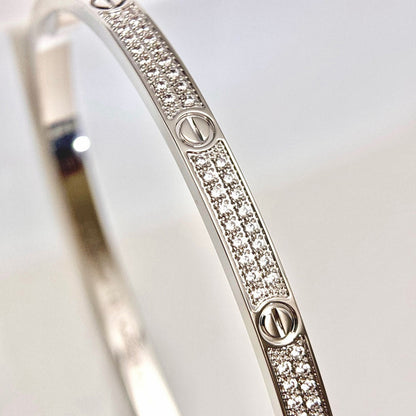 [AURORA]LOVE BRACELET 3.65MM DIAMOND-PAVED