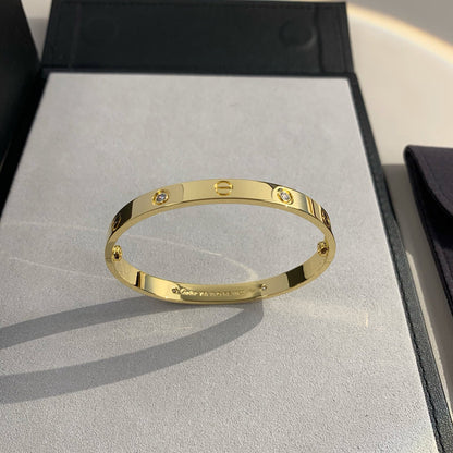 [AURORA]LOVE BRACELET 6.1MM 4 DIAMONDS