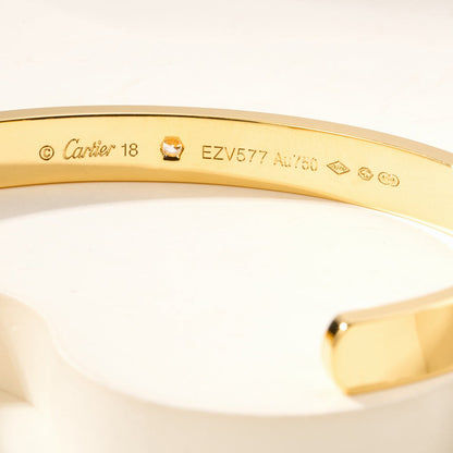 [AURORA]LOVE BRACELET 6.1MM 1 DIAMOND OPEN CUFF