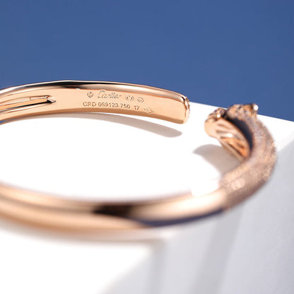 [AURORA]PANTHERE FULL DIAMOND OPEN BRACELET