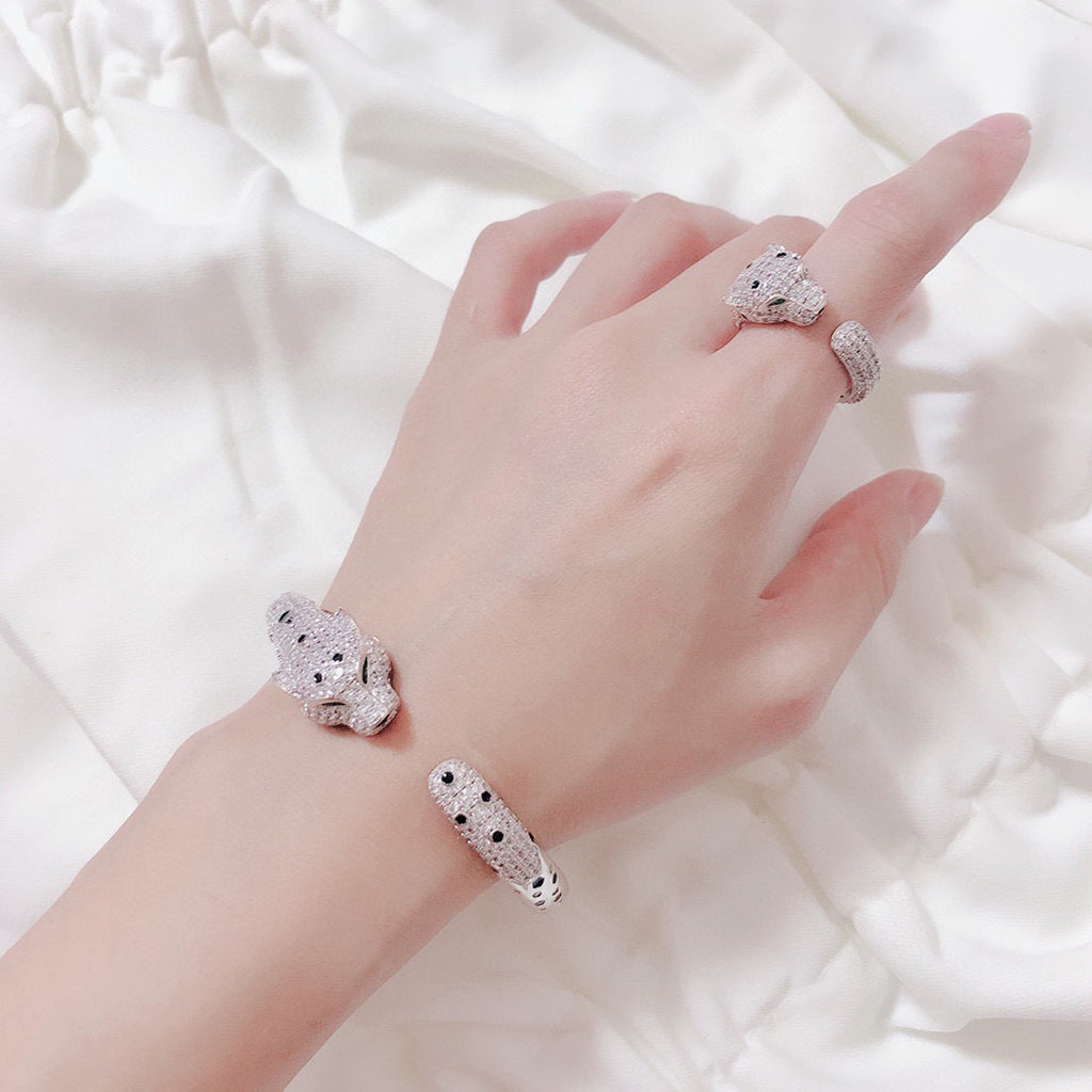 [AURORA]PANTHERE BIG BRACELET DIAMONDS