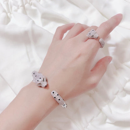 [AURORA]PANTHERE BIG BRACELET DIAMONDS