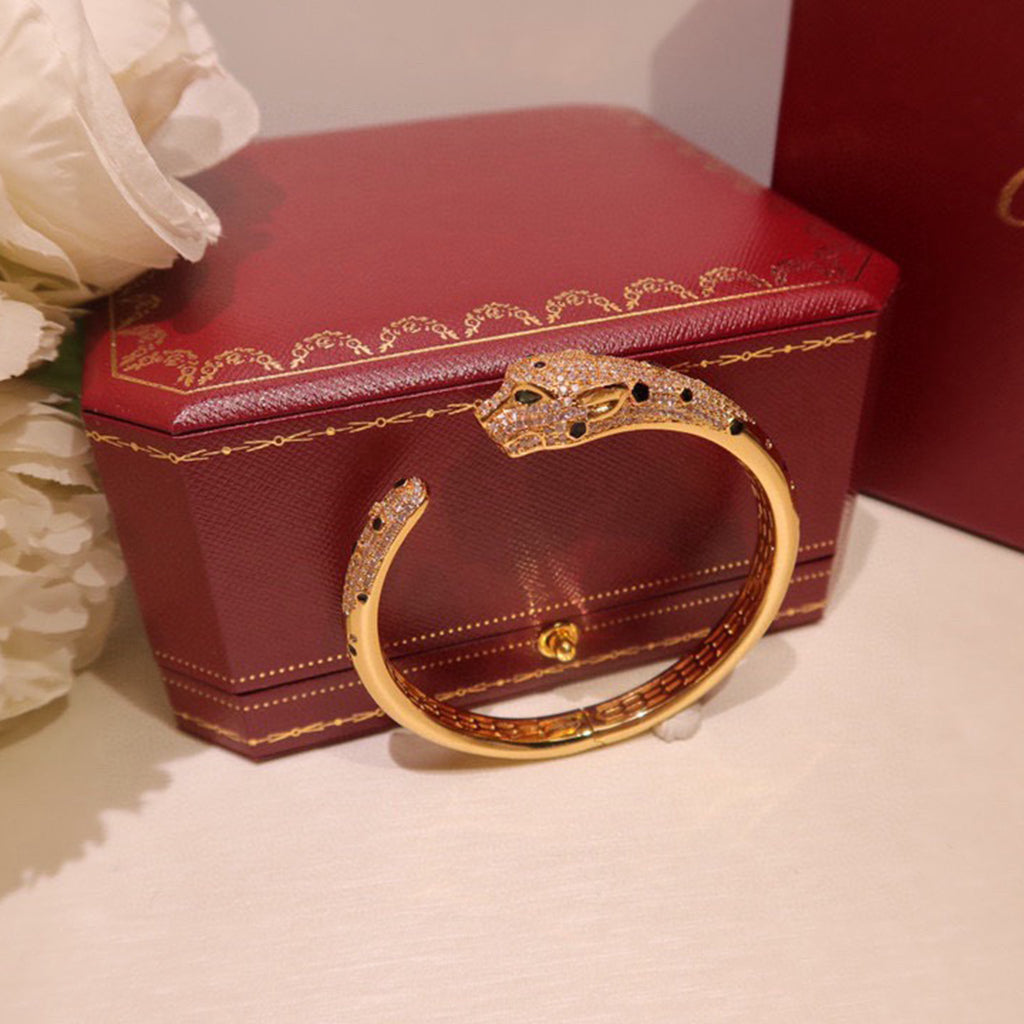 [AURORA]PANTHERE BIG BRACELET DIAMONDS