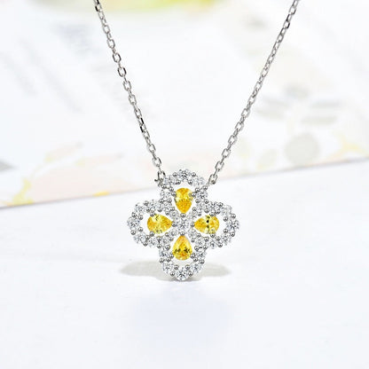 [AURORA] LOOP HALSKETTE VOLLMOTIV DIAMANT 16MM MEHRERE FARBEN