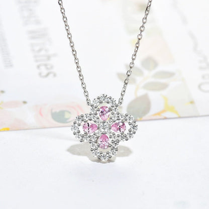[AURORA] LOOP HALSKETTE VOLLMOTIV DIAMANT 16MM MEHRERE FARBEN