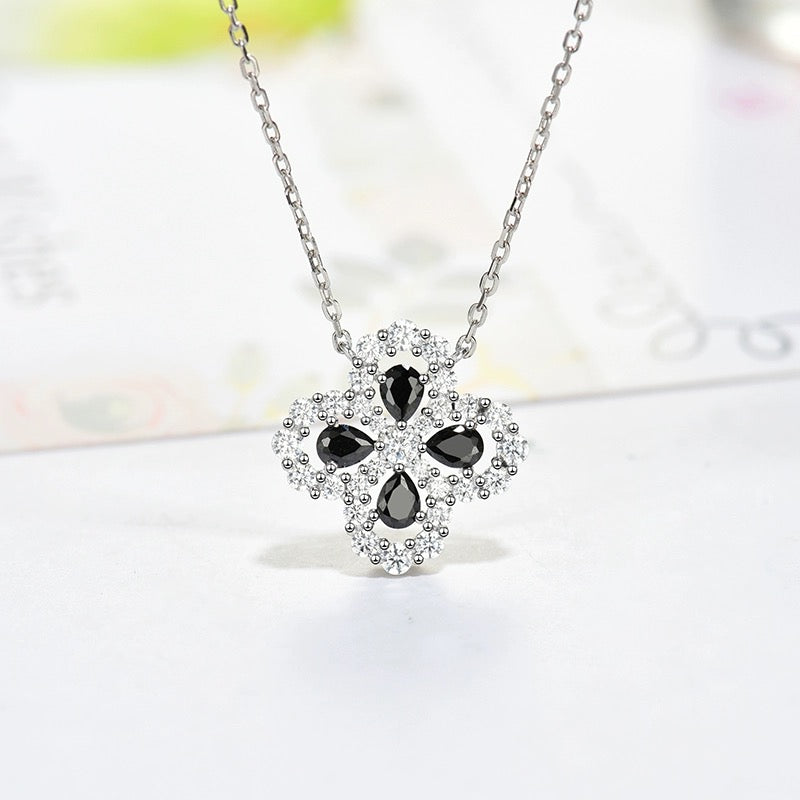 [AURORA] LOOP HALSKETTE VOLLMOTIV DIAMANT 16MM MEHRERE FARBEN