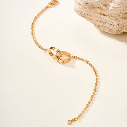 [AURORA]LOVE BRACELET DOUBLE RING