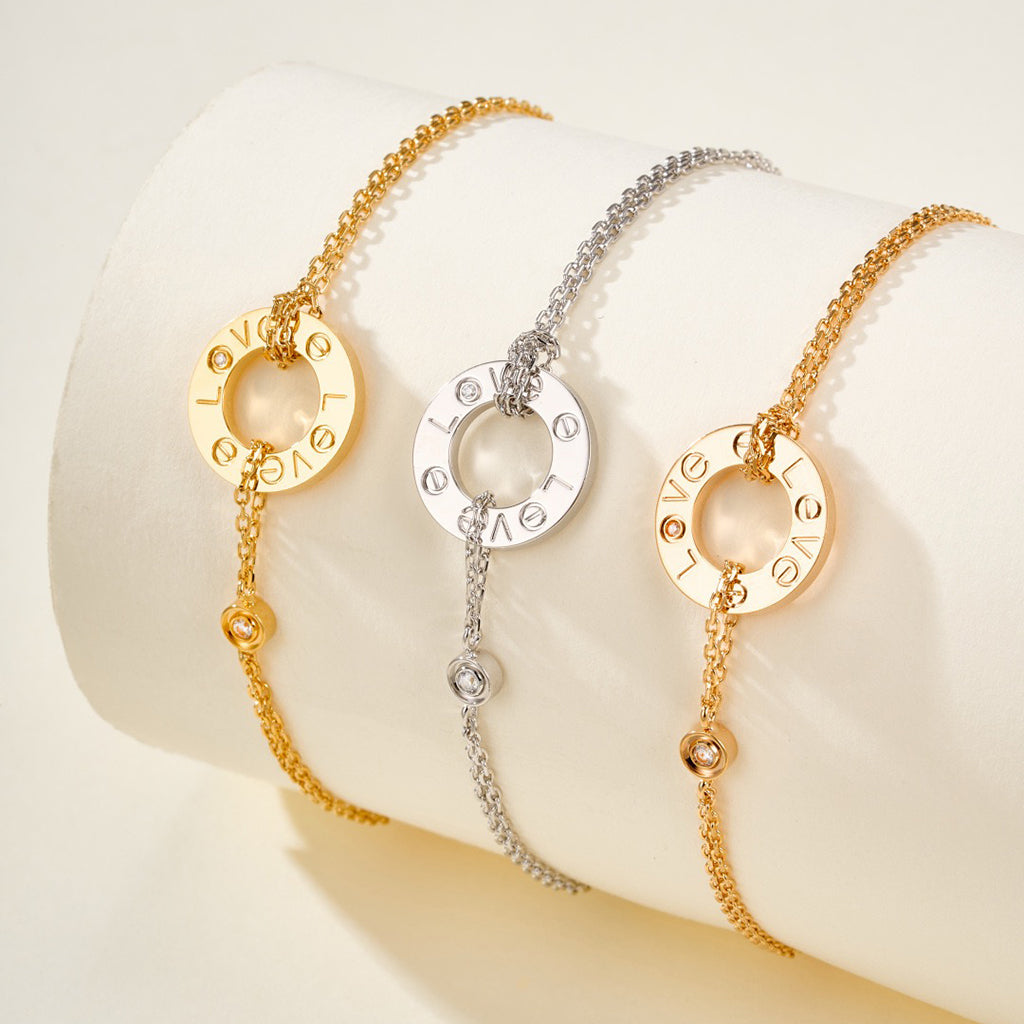 [AURORA]LOVE BRACELET 2 DIAMOND