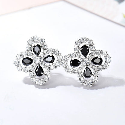 [AURORA]LOOP EARRINGS FULL MOTIF DIAMOND 16MM