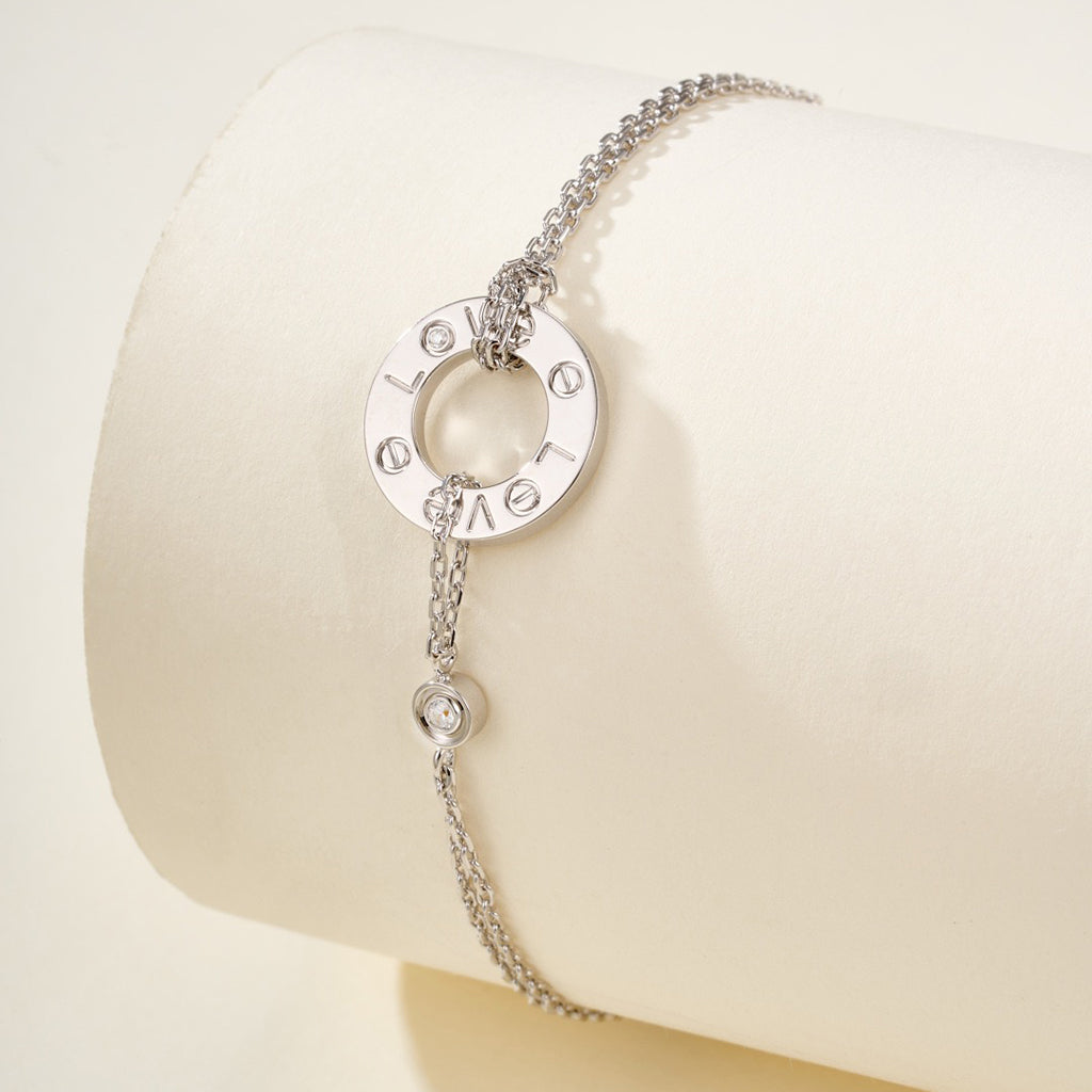 [AURORA]LOVE BRACELET 2 DIAMOND