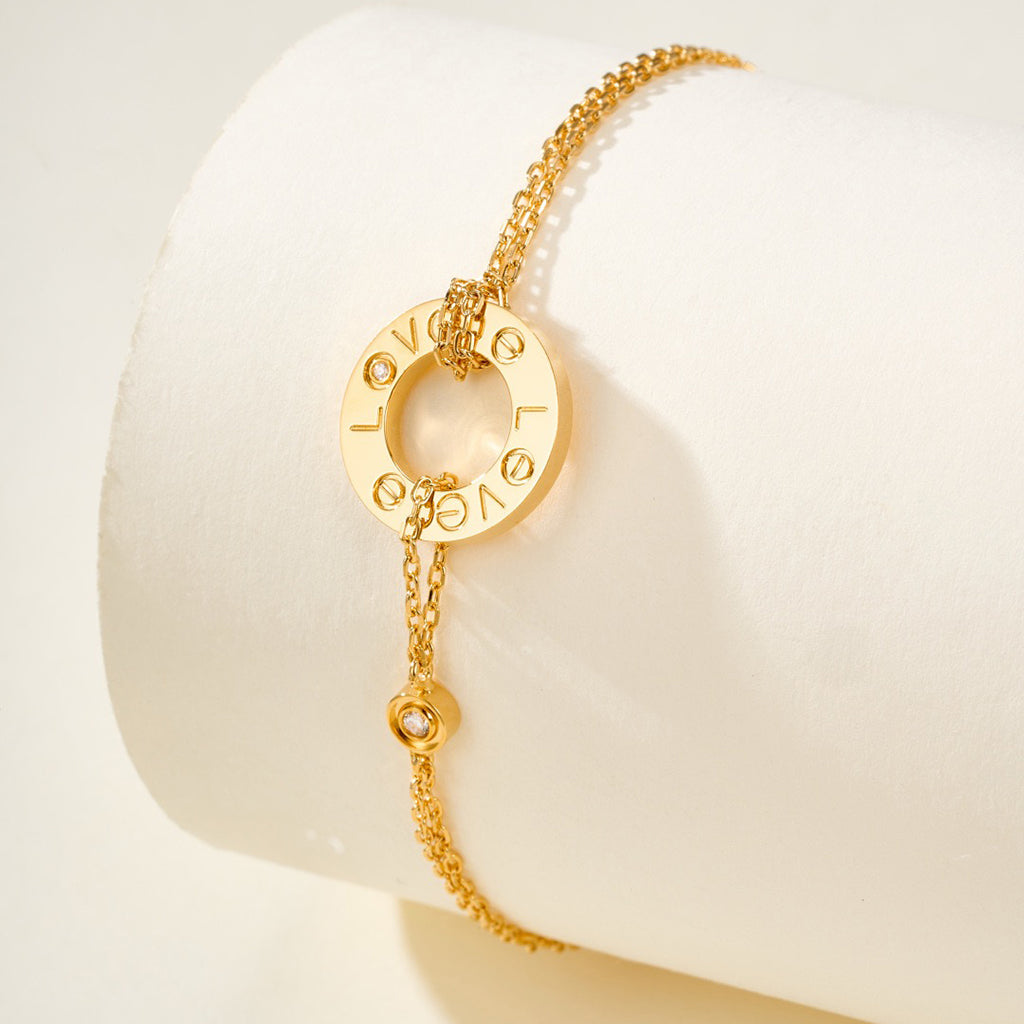 [AURORA]LOVE BRACELET 2 DIAMOND