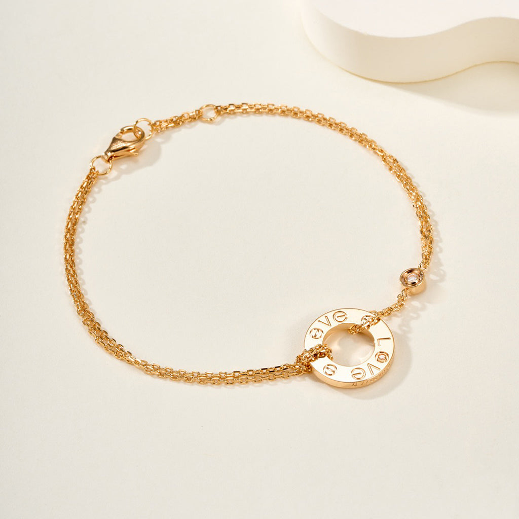 [AURORA]LOVE BRACELET 2 DIAMOND