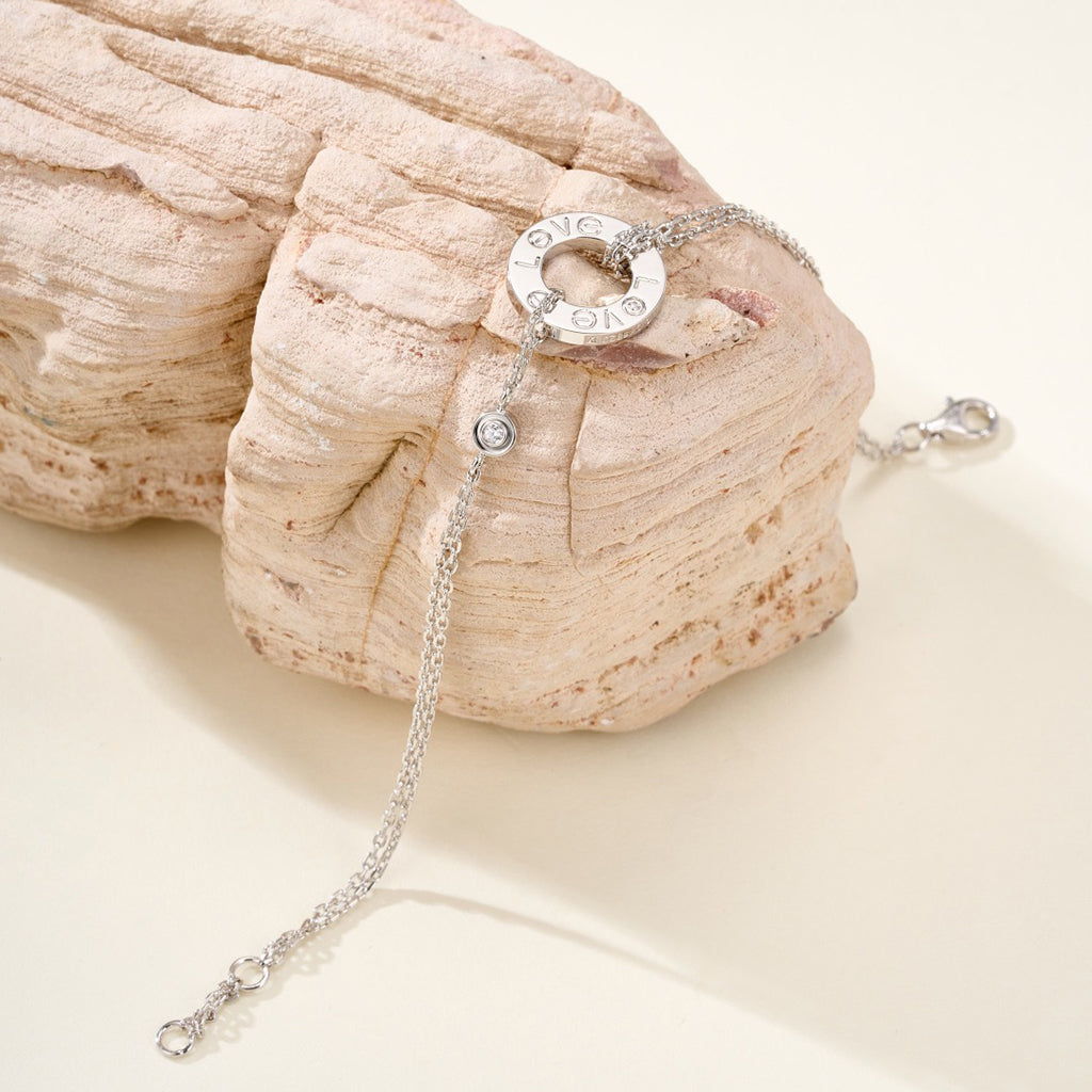 [AURORA]LOVE BRACELET 2 DIAMOND